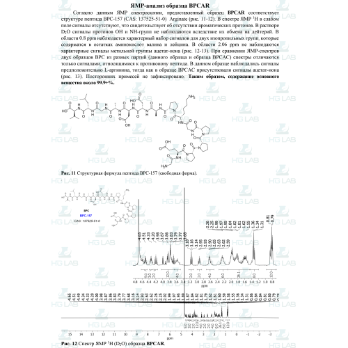 BPC-157 Arginate 10 мг HGLab. 1 виала