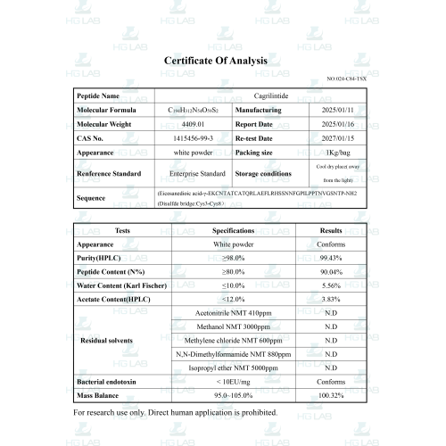 Cagrilintide 5 мг HGLab. 1 виала