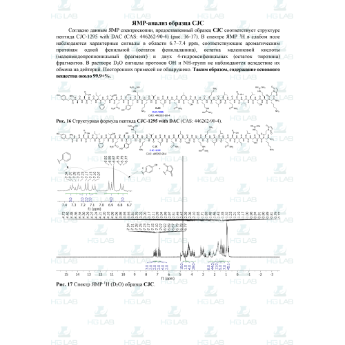 CJC-1295DAC 2 мг HGLab. 1 виала