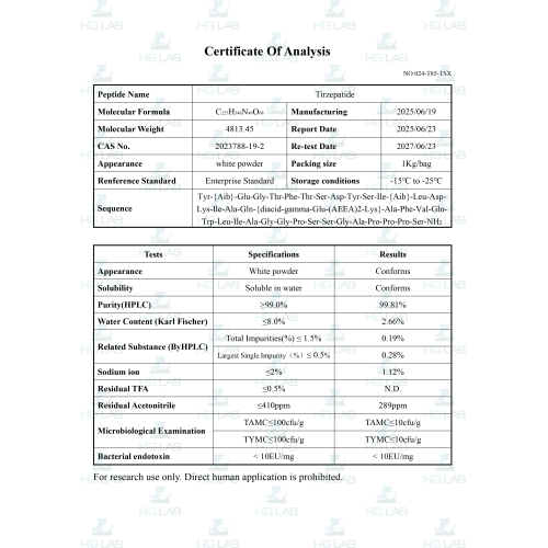 TirzoGen (GIP/GLP-1  10 мг) HGLab. 1 виала