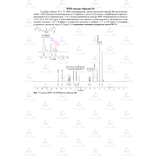 S-4 Andarine 25 мг HGLab. 60 капс