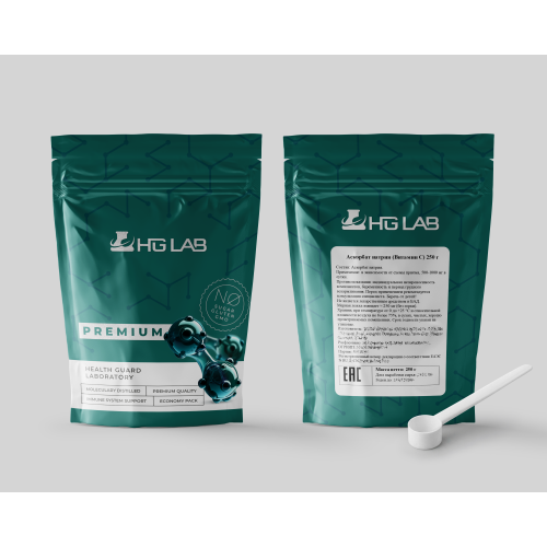 Аскорбат натрия (Витамин С) 250г HGLab + ложка